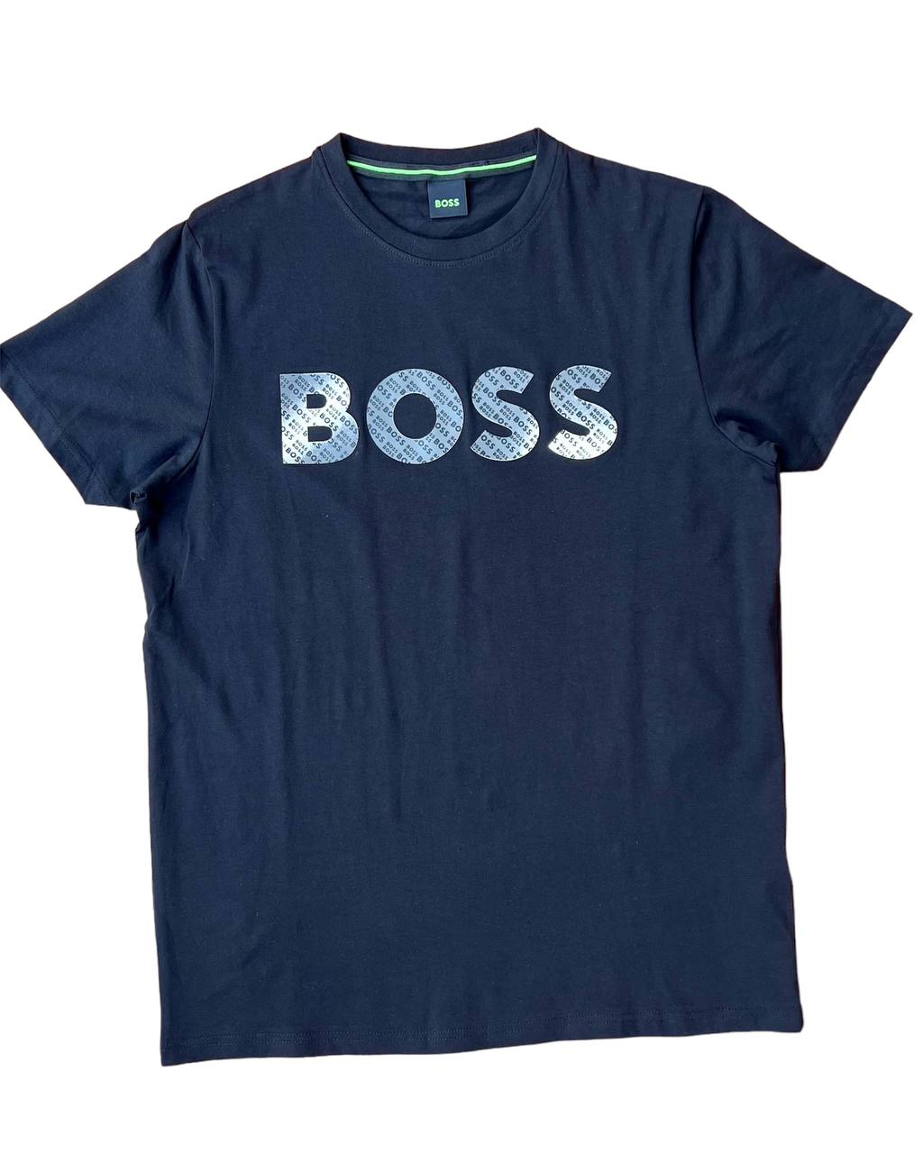 BOSS COTTON-JERSEY REGULAR-FIT T-SHIRT WITH LOGO PRINT