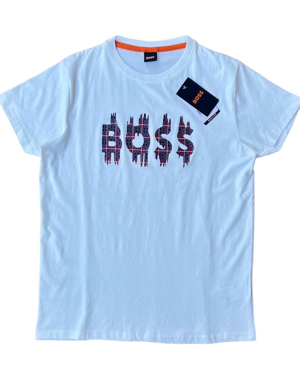 BOSS COTTON-JERSEY REGULAR-FIT T-SHIRT WITH LOGO PRINT