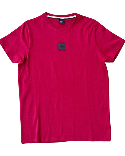 BOSS COTTON-JERSEY REGULAR-FIT T-SHIRT WITH LOGO PRINT