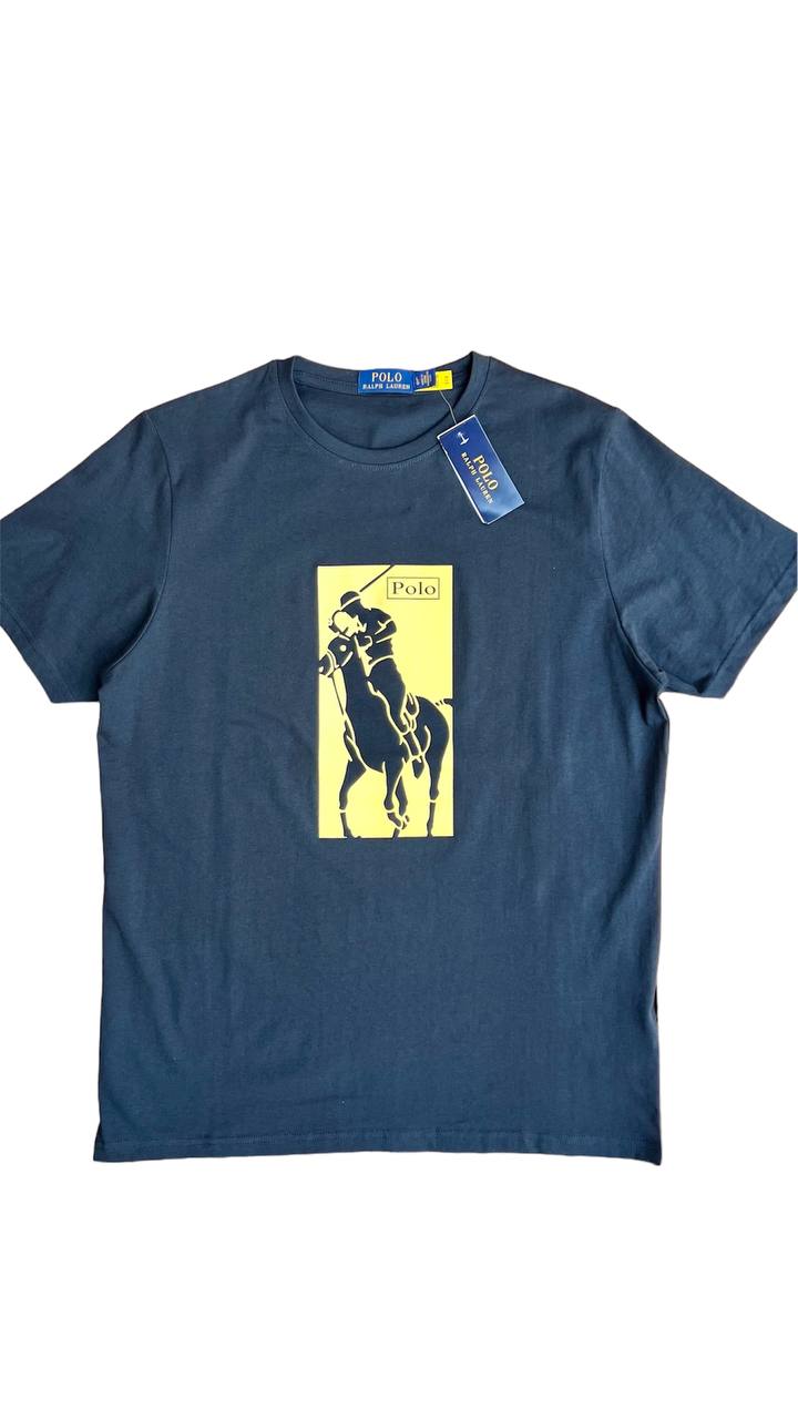 Polo Ralph Lauren large box player back print t-shirt in navy