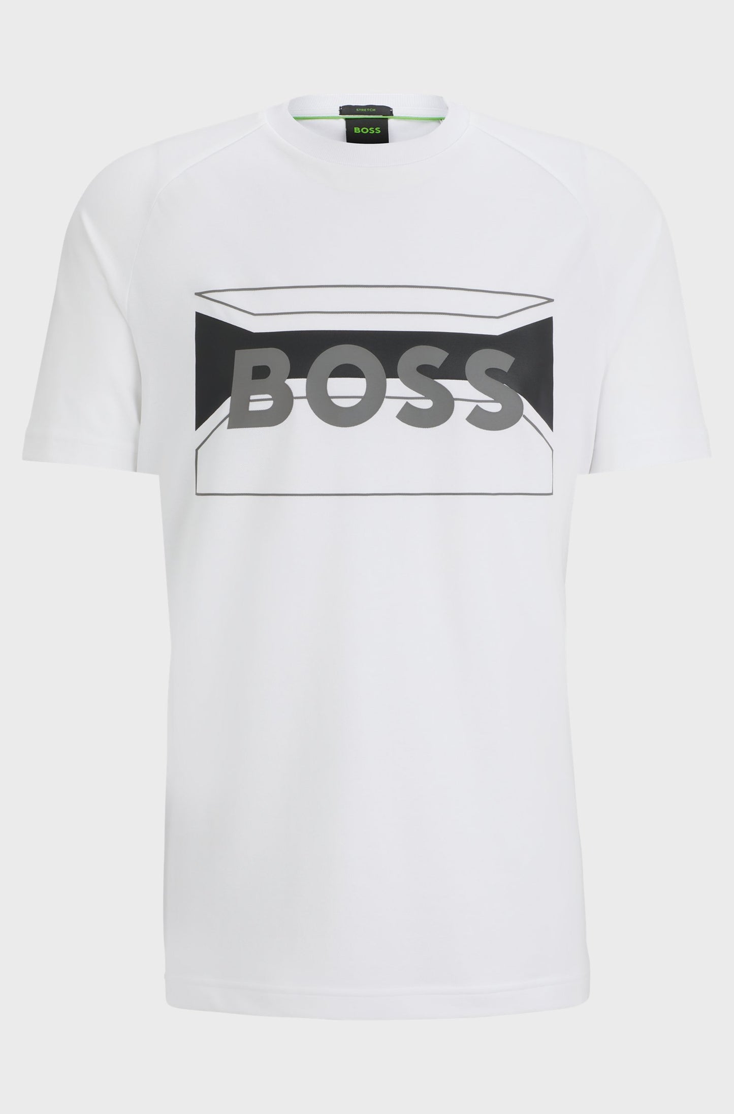 BOSS COTTON-JERSEY REGULAR-FIT T-SHIRT WITH LOGO PRINT